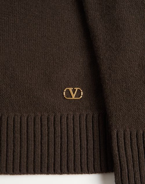 Valentino - Wool Jumper - Dark Fudge/beige - Woman - Knitwear