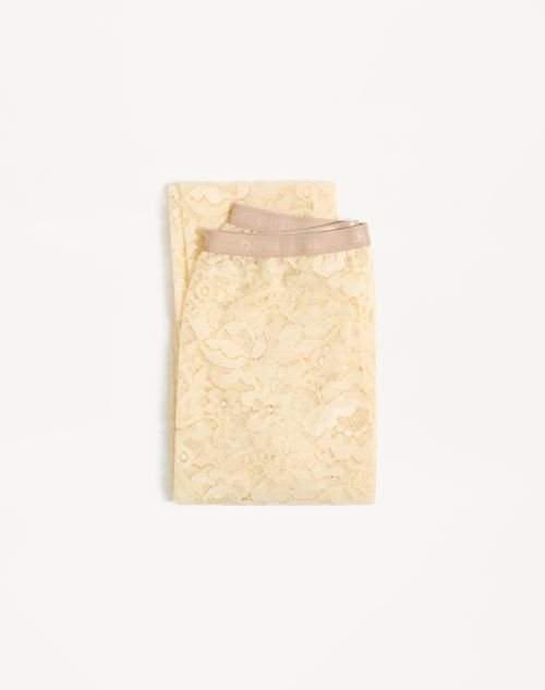 Valentino Lace Tights In Birch