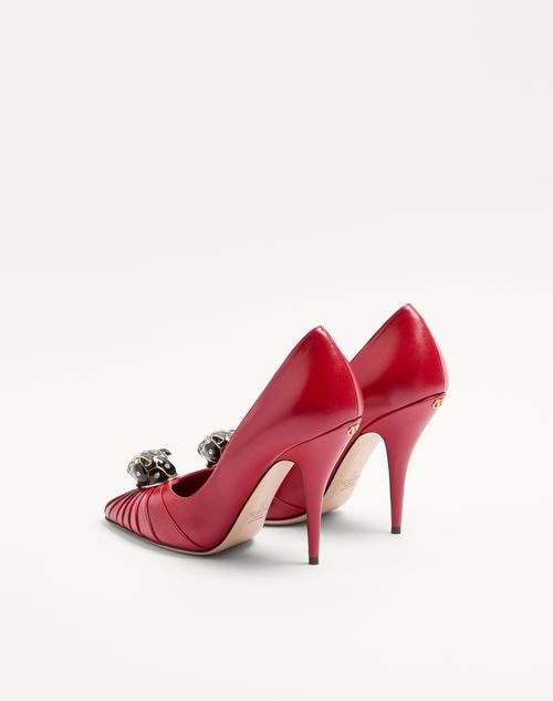 Valentino Garavani - Panthea Goatskin Pumps 105mm - Red - Woman - Pumps