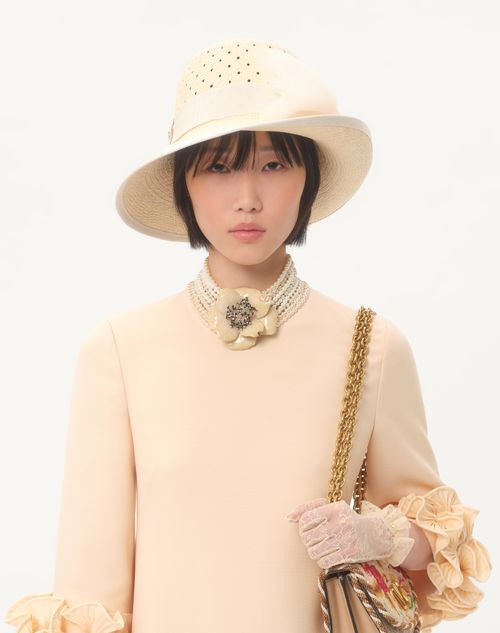 Valentino - Crepe Couture Short Dress - Birch - Woman - Dresses