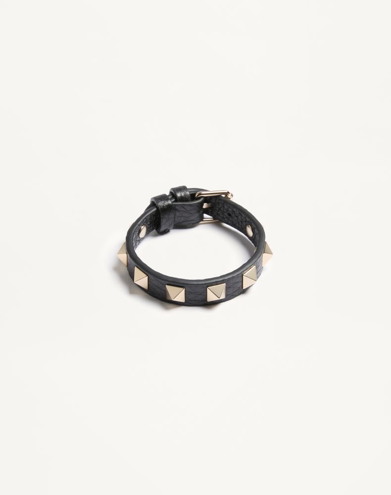 Valentino Garavani Women's Black Rockstud Bracelet Woman Uni