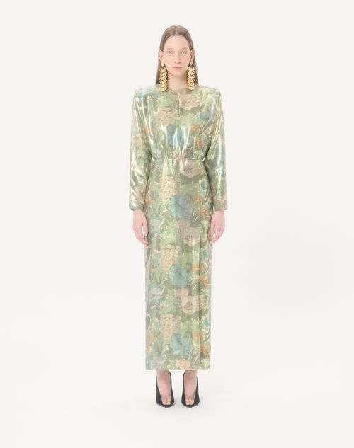 Valentino - Lurex-kleid Mit Après L'hiver Sanderson Dégradé-print - Multicolor - Frau - Kleider