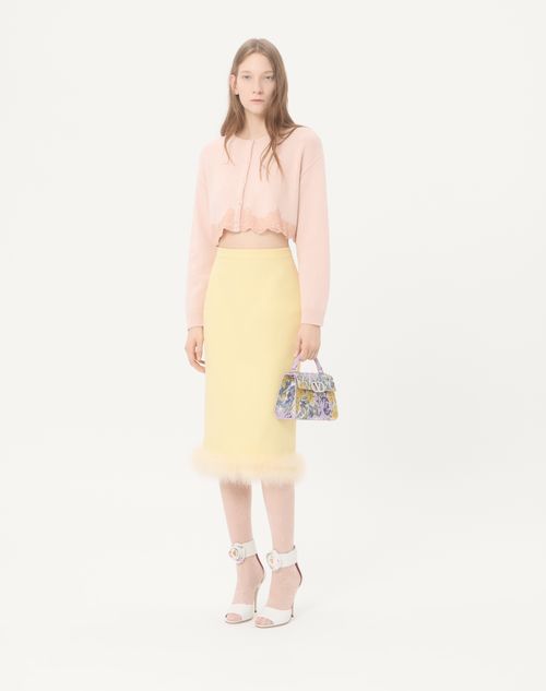 Valentino Garavani - Valentino Garavani Mini Vsling Handbag With Flowerism Rhinestone Motif And Jewel Logo - Lilac - Woman - Top Handle Bags