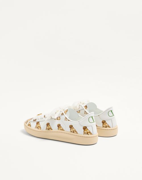 Valentino Garavani - Royco Sneaker In Nappa Calfskin With Petit Charles Pattern - White/multicolor - Woman - Sneakers