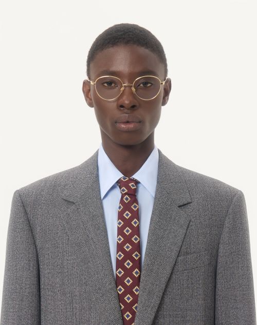 Valentino - Valentino Single-breasted Jacket In Mouliné Wool - Black/gray - Man - Coats And Blazers