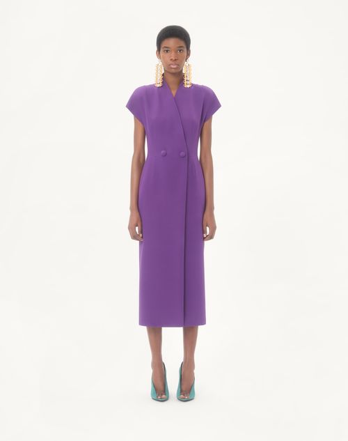 Valentino - Cady Couture Dress - Purple - Woman - Dresses