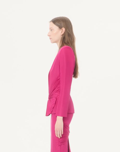 Valentino - Taffeta Jacket - Fuchsia - Woman - Jackets And Blazers