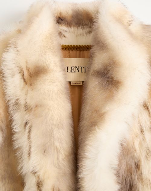 Valentino - Shearling Coat - Ivory - Woman - Coats And Outerwear