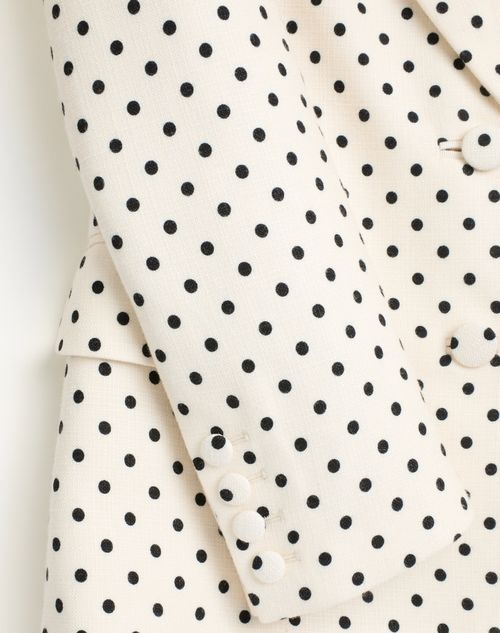 Valentino - Supergran Plusdepois Print Jacket - Birch/black - Woman - Jackets And Blazers