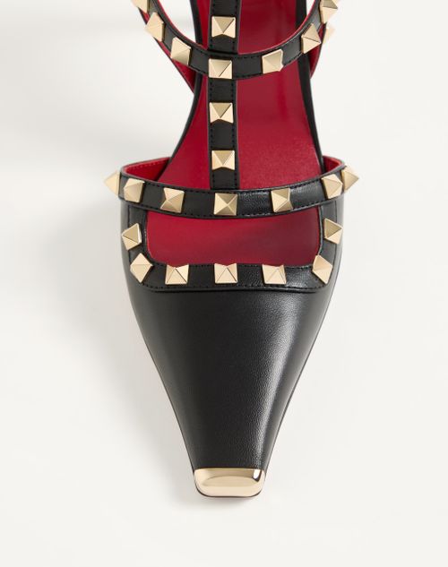 Valentino Garavani - ロックスタッズ キッドスキン パンプス 100mm - ブラック - ウィメンズ - パンプス