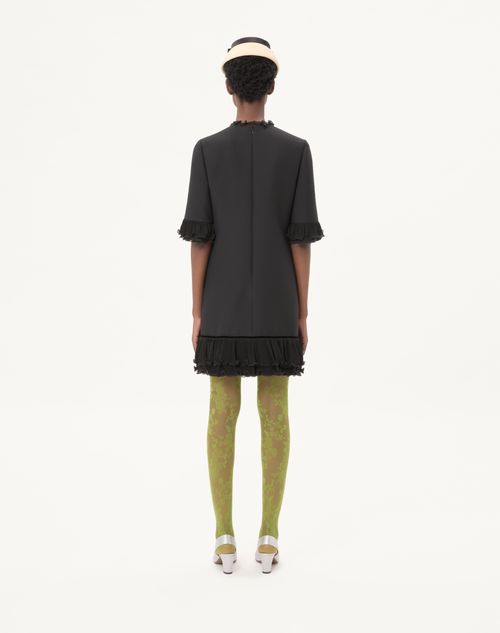 Valentino - Crepe Couture Short Dress - Black - Woman - Dresses