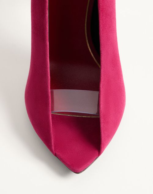 Valentino Garavani - Escarpins À Bout Ouvert Révélé En Daim, Talon&nbsp;: 105&nbsp;mm - Insolent - Femme - Escarpins Et Slingbacks
