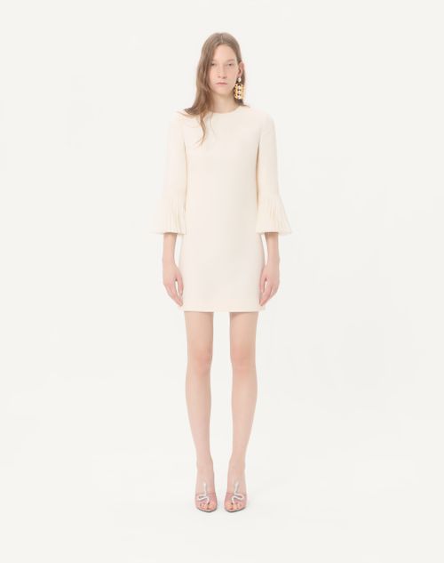 Valentino - Embroidered Crepe Couture Short Dress - Ivory - Woman - Dresses