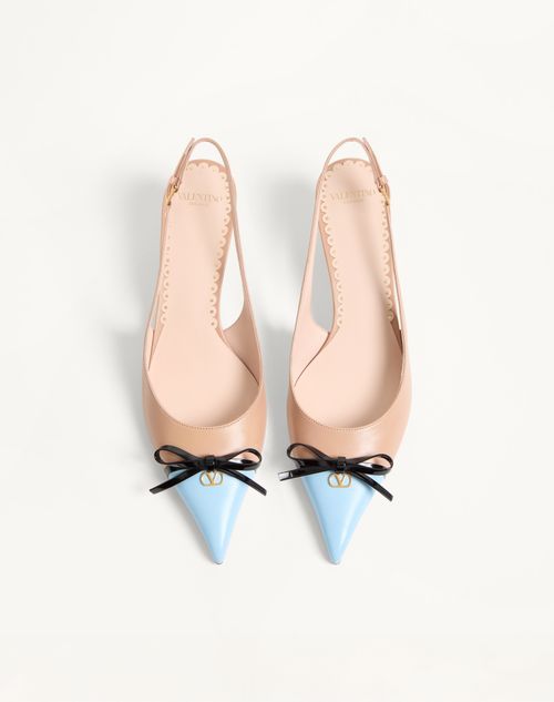 Valentino Garavani - Bepointy Slingback Pumps In Kidskin 45mm - Rose Cannelle - Woman - Pumps