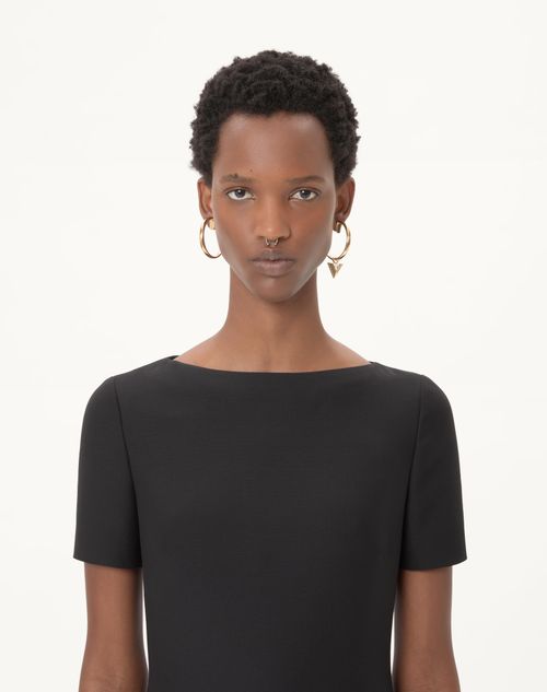 Valentino - Crepe Couture Short Dress - Black - Woman - Dresses