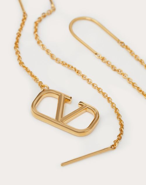 Valentino Garavani - Vlogo Signature Earrings - Gold - Woman - Jewelry