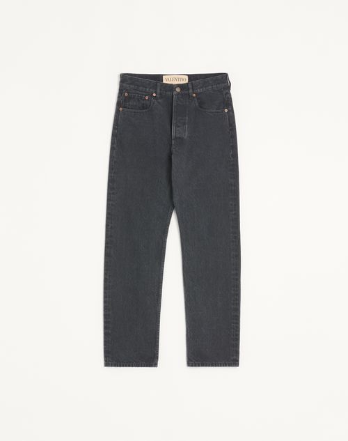 Valentino Valentino Denim Trousers Man Black 33