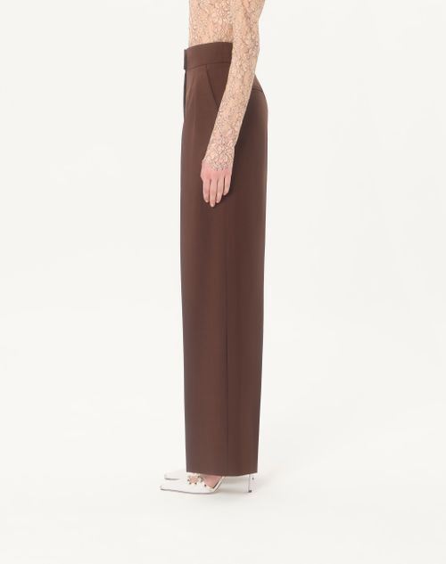 Valentino - British Mohair Trousers - Brown - Woman - Trousers And Shorts