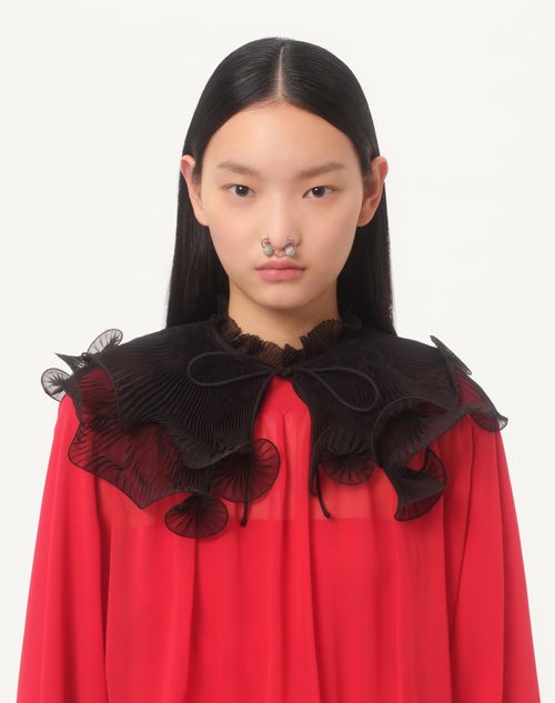 Valentino - Chiffon Collar - Black - Woman - Soft Accessories