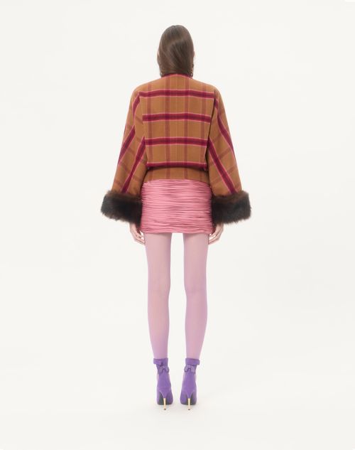 Valentino - Satin Cady Mini Skirt - Vintage Rose - Woman - Skirts