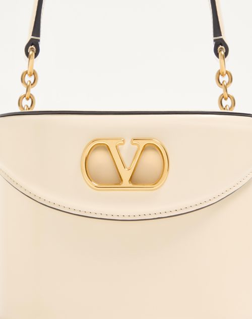 Valentino Garavani - Valentino Garavani Vain Vanity Bag In Shiny Calfskin - Butter - Woman - Shoulder Bags