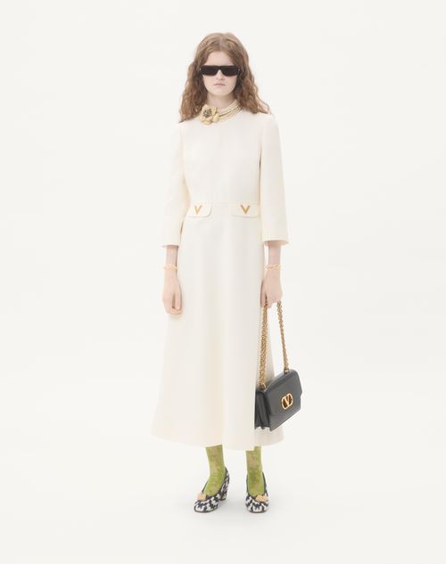 Valentino - Crepe Couture Midi Dress - Ivory - Woman - Dresses