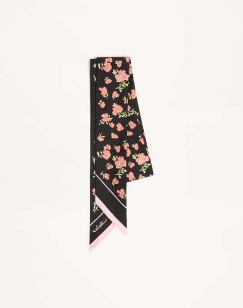 Valentino Garavani - Mazzetto Coriandolo Silk Bandeau Scarf - Black/multicolour - Woman - Soft Accessories