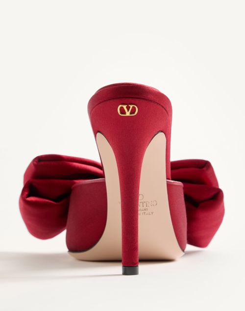Valentino Garavani - Yolande Satin Mule 105mm - Red - Woman - Pumps And Slingbacks