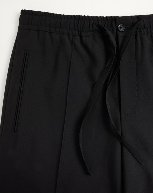 Valentino - Wool Pants - Black - Man - Pants And Shorts