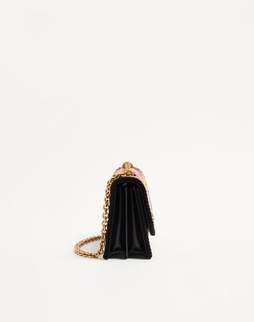 Valentino Garavani - Valentino Garavani Vain Embroidered Shoulder Bag - Multicolor - Woman - Shoulder Bags