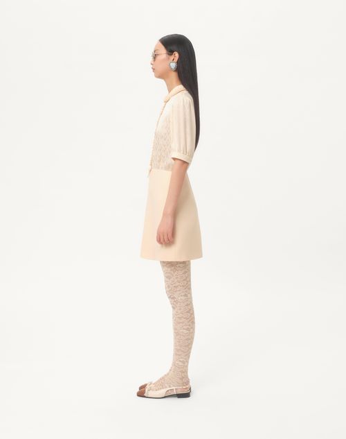 Valentino - Crepe Couture Short Dress - Birch - Woman - Dresses