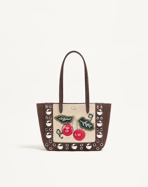 Valentino Borsa A Mano Nellcôte Mini In Pelle Scamosciata Marrone Donna