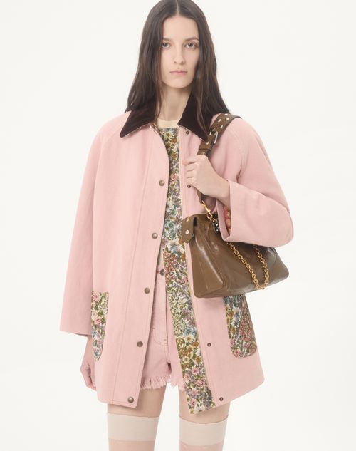 Valentino - Denim Caban - Pink - Woman - Denim