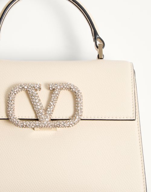 Vスリング ジュエルエンブロイダリー スモール ハンドバッグ for