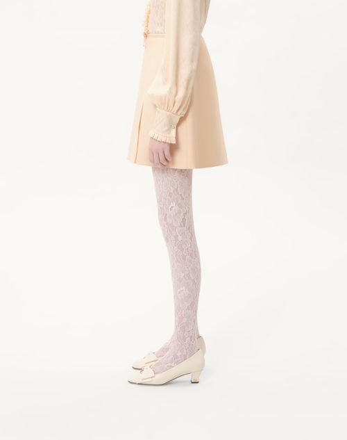 Valentino - Crepe Couture Short Skirt - Birch - Woman - Skirts