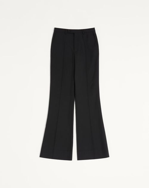 Valentino Nylon Gabardine Trousers In Black
