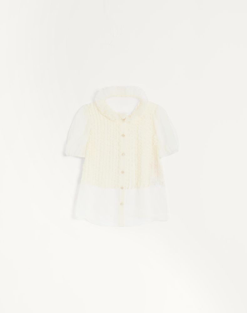 Valentino Women's Ivory Chiffon Blouse Woman 50