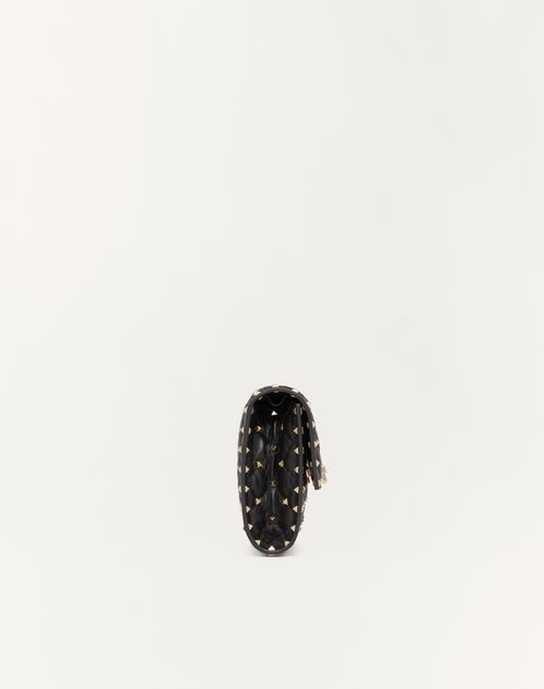 Valentino Garavani - Rockstud Spike Nappa Leather Crossbody Clutch Bag - Black - Woman - Shoulder Bags