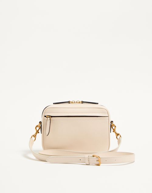 Valentino Garavani - Valentino Garavani Viva Superstar Nappa Leather Crossbody Bag - Butter/black - Woman - Shoulder Bags