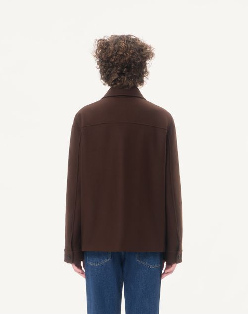 Valentino - Chaqueta De Lana Valentino Con Vgold - Marrón - Hombre - Chaquetas Y Plumíferos