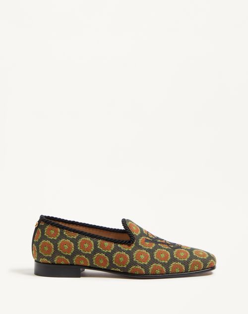 Valentino Garavani Les Alcôvettes Loafer In Jacquard Fabric