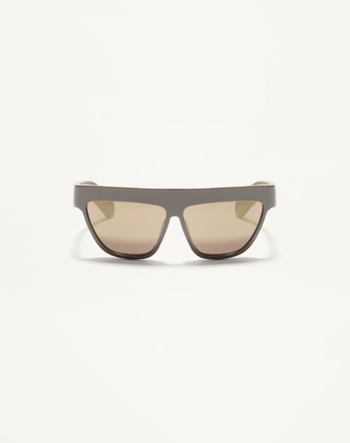Valentino - Occhiale Geometrico In Acetato - Marrone/bronze - Unisex - Occhiali