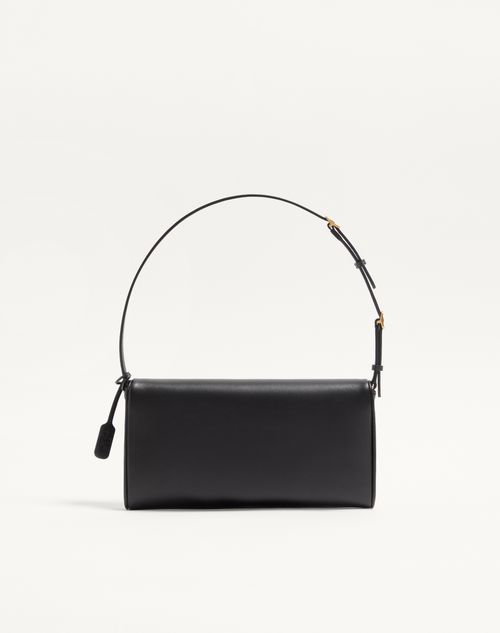 Valentino Garavani - Valentino Garavani Devain Small Nappa Shoulder Bag - Black - Woman - Shoulder Bags