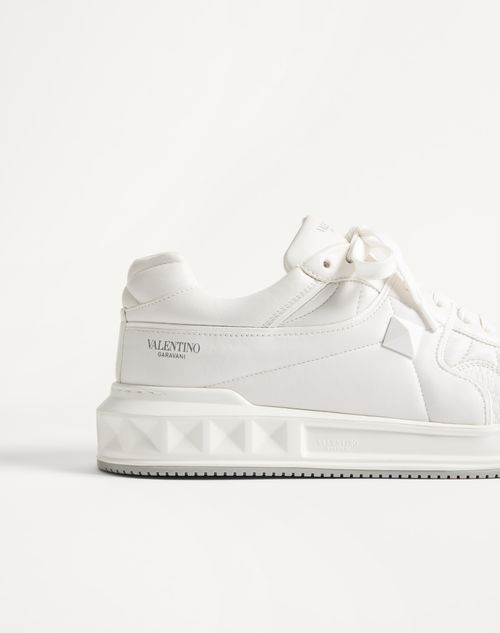 Valentino Garavani - One Stud Low-top Nappa Sneaker - White/white - Man - Sneakers