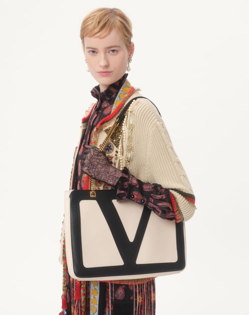 Valentino - Embroidered Cardigan - Birch/multicolour - Woman - Knitwear