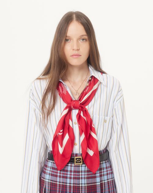 Valentino Garavani - Foulard D'archivio Valentino In Seta Le Fou De L'archive - Paris/avorio - Donna - Accessori Tessili