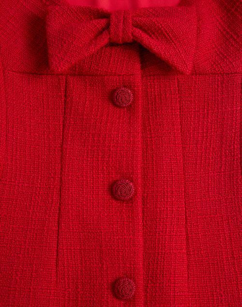 Valentino - Short Dress In Plain Wool Tweed - Paris - Woman - Dresses