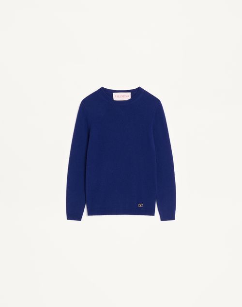 Valentino - Cashmere Sweater - Blue - Woman - Knitwear