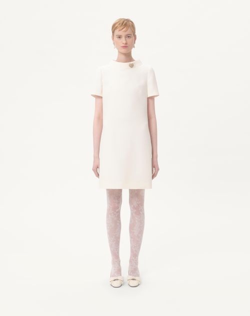 Valentino - Crepe Couture Short Dress - Ivory - Woman - Dresses