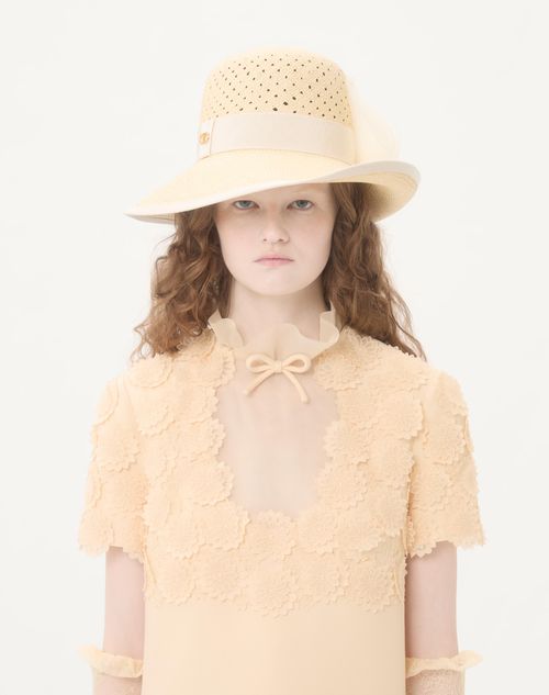 Valentino - Embroidered Crepe Couture Short Dress - Birch - Woman - Dresses